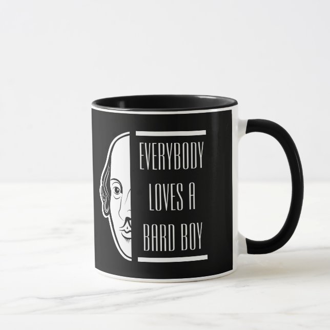 Caneca Todo Mundo Adora Um Bard Boy Shakespeare Thespian (Direita)