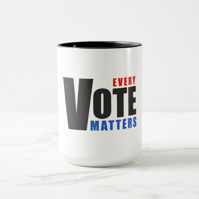 Caneca Todo voto importa - seu voto é seu poder (Centro)