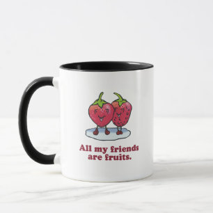 CANECA TODOS OS MEUS AMIGOS SÃO FRUTAS