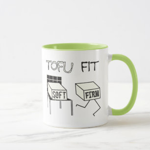 Caneca Tofu Ajustado Engraçado Correndo Tofu Soy temático
