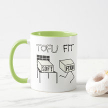 Tofu Ajustado Engraçado Correndo Tofu Soy temático