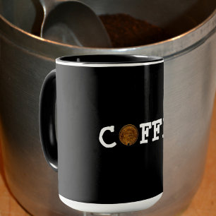 Caneca Token COFFEE bom para um preto