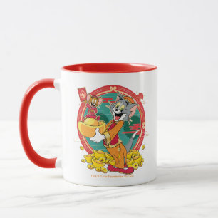 Caneca Tom & Jerry Ano novo Envelope Vermelho