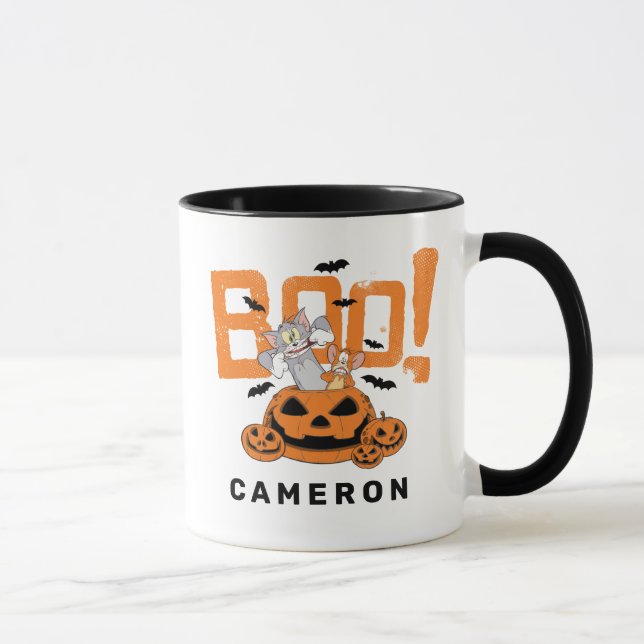 Caneca Tom & Jerry | Boo Feliz Halloween (Direita)