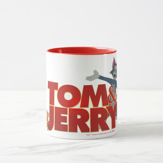 Caneca Tom & Jerry Com Logotipo De Filme (Centro)