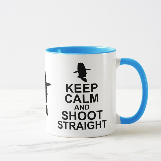 Caneca Tom Mix Fique Calmo e atire no Hetero (Direita)