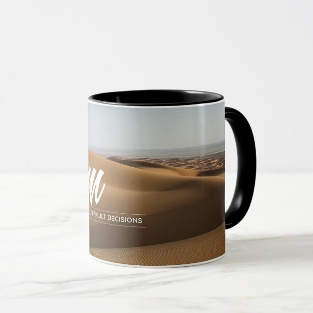 Caneca Tomar decisões difíceis (Frente Esquerda)