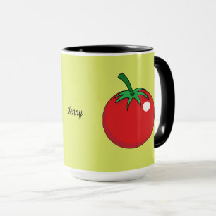 Caneca Tomate Vermelho   Adicione seu nome ou texto