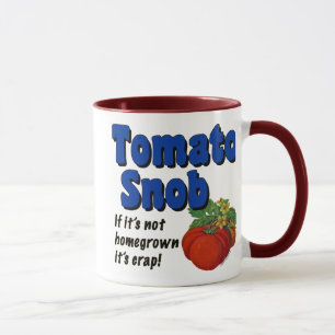 Caneca Tomato Snob Engraçado Dizendo Café Mug
