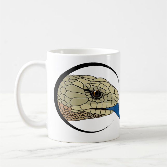 Caneca Tongued azul de Skink (Esquerda)