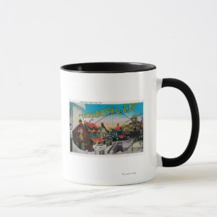 Caneca Toonerville no parque PierSanta Monica do oceano,