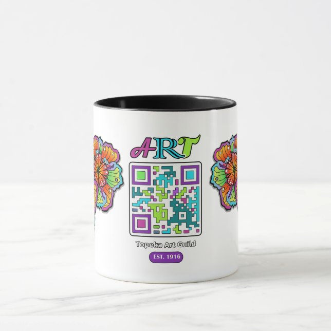 Caneca Topeka Art Guild QR Code Mug (Centro)