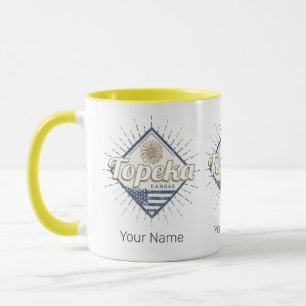 Caneca Topeka City Kansas Estados Unidos Sunflower EUA