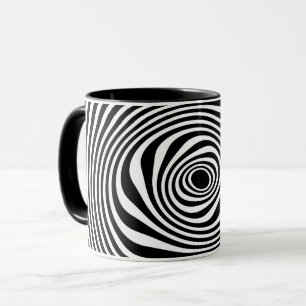 Caneca Torção Branca Preta
