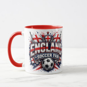 Caneca TORCEDOR DE FUTEBOL DA INGLATERRA Torcedor de Fute