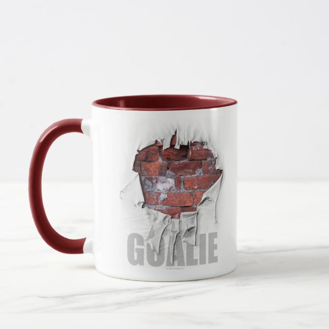 Caneca Torn Brick Wall Goalie (Futebol) (Esquerda)