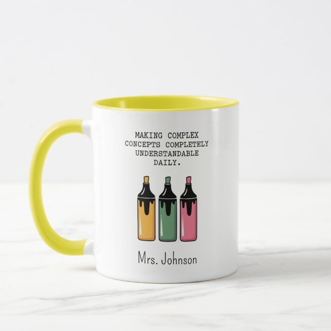 Caneca Tornando Conceitos Complexos Totalmente Compreensí (Esquerda)