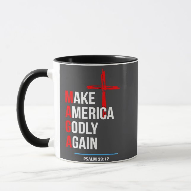 Caneca Torne a América Piedosa Novamente Trump Inauguraçã (Esquerda)