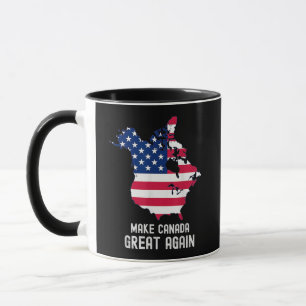 Caneca Torne o Canadá Grande Novamente EUA 51º Estado