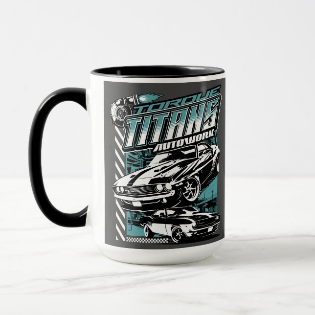 CANECA TORQUE TITANS AUTOWORKS - USA LEGEND CARROS (Esquerda)
