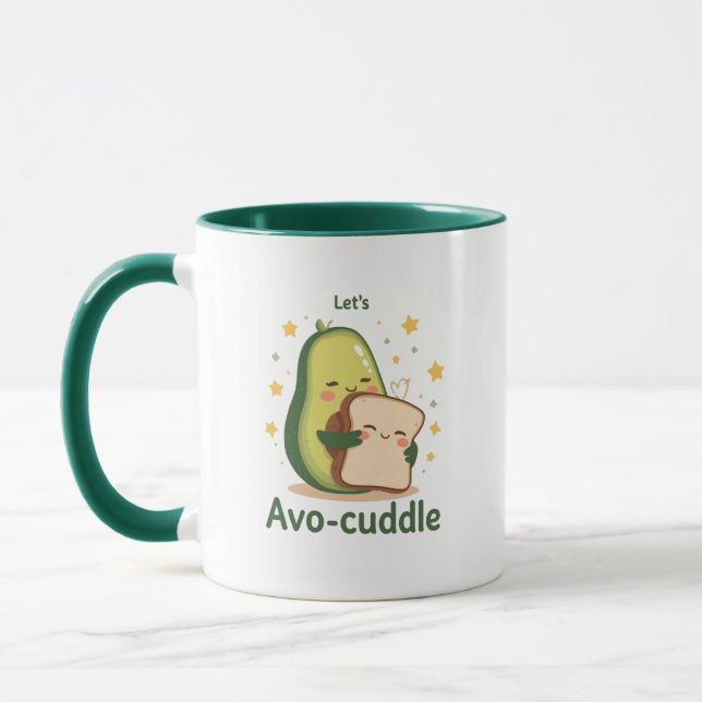 Caneca Torrada de Abraço de Abacate Saudável (Esquerda)