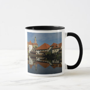 Caneca Torre Chateau, rio Vltava, Cesky Krumlov,