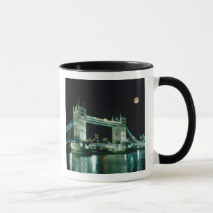Caneca Torre da Ponte à Noite, Londres, Inglaterra
