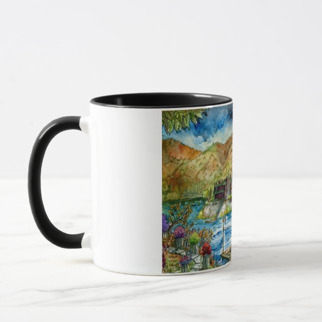 Caneca Torre del Lago Acuarela  (Esquerda)