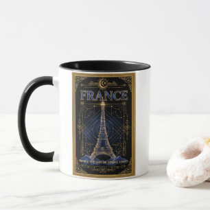Caneca Torre Eiffel França Cósmica Arte Celestial
