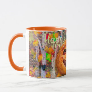 Caneca Torta de Cereja c/ Crosta de Abóbora Halloween