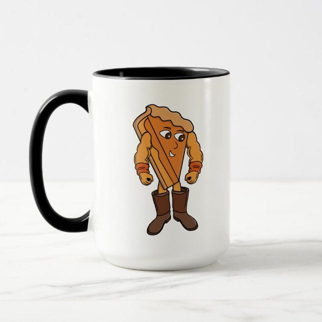Caneca Torta Forte Usando Botas (Esquerda)