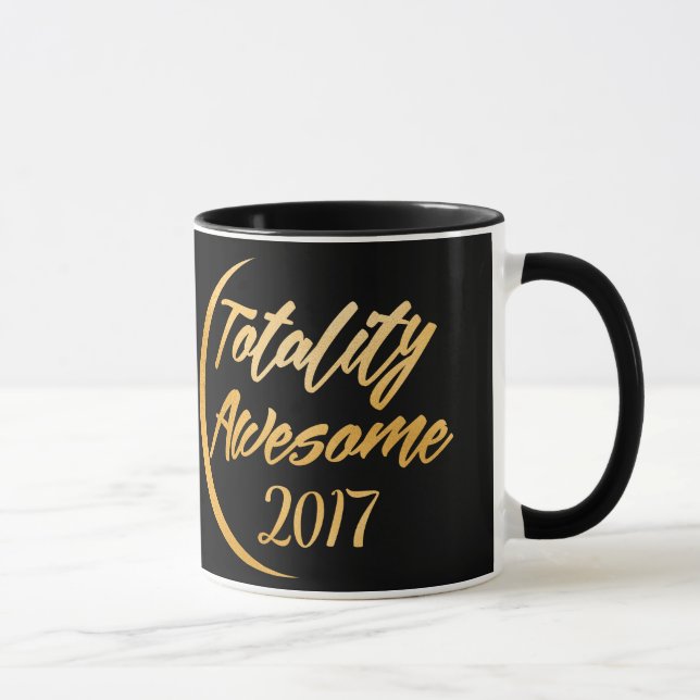 Caneca total do eclipse solar da totalidade 2017 (Direita)