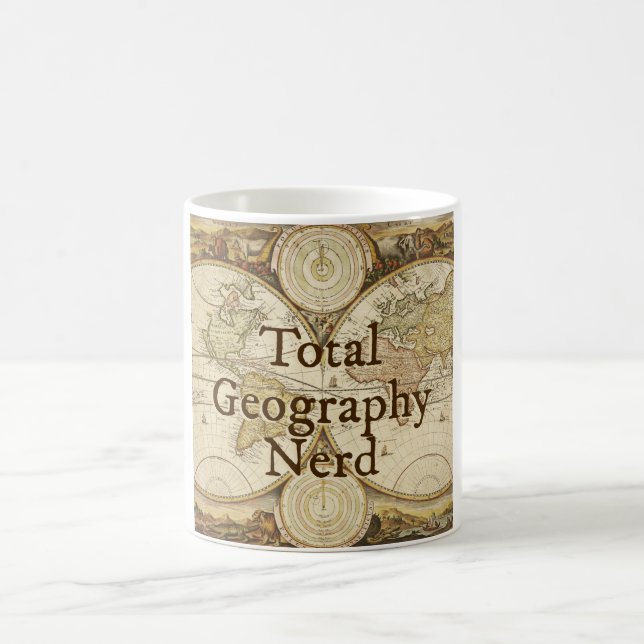 Caneca total do nerd da geografia (Centro)