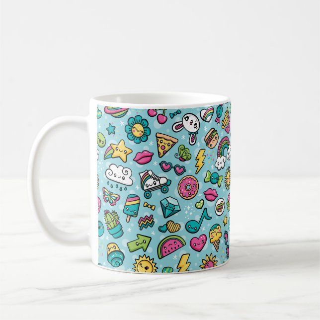Caneca totalmente bonito dos Doodles (Esquerda)