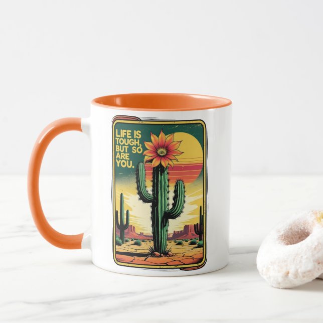 Caneca Tough like life (Com Donut)