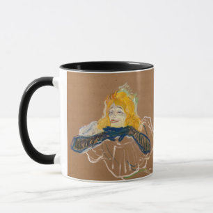Caneca Toulouse-Lautrec - Yvette Guilbert Cantando