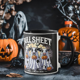 Caneca Touro Funny Bulls Halloween Black