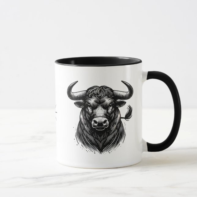 Caneca Touro O Touro Presente de Astronomia Zodíaco (Direita)