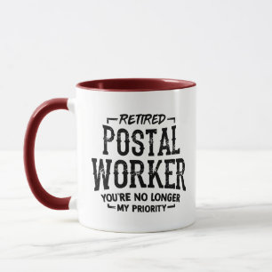 Caneca Trabalhador Postal Aposentado Mailman Funny Mug