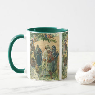 Caneca Trabalhando no Sabá, Religião Vintage