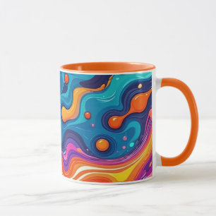 Caneca trabalho de arte de abstrato 1200 - Mug