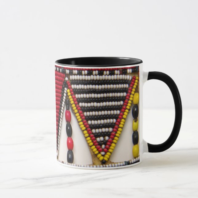 Caneca Trabalho de Beade Tribal de Maasai (Direita)