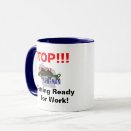 Caneca Trabalho de Pescador de Walleye de Wisconsin