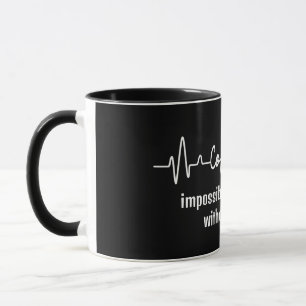 Caneca trabalho divertido Cotação tarefa de trabalho impo