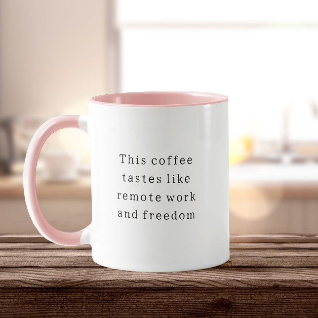 Caneca Trabalho Engraçado Bestie Trabalho Remoto Humor Co (Criador carregado)