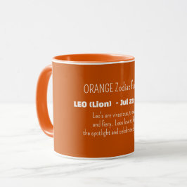 Caneca Traços de Personalidade do Signo de LEÃO