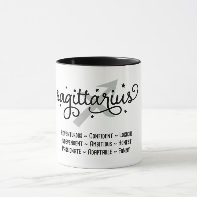 Caneca Traços Zodiac Sagittarius (Centro)