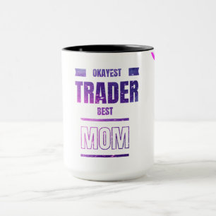 Caneca Trader Mãe Mug   Presente para negociantes e inve