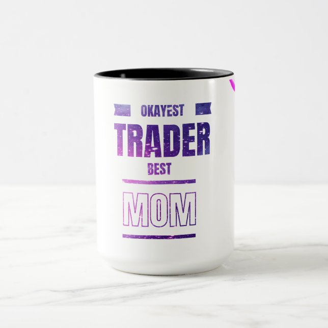 Caneca Trader Mãe Mug | Presente para negociantes e inves (Centro)
