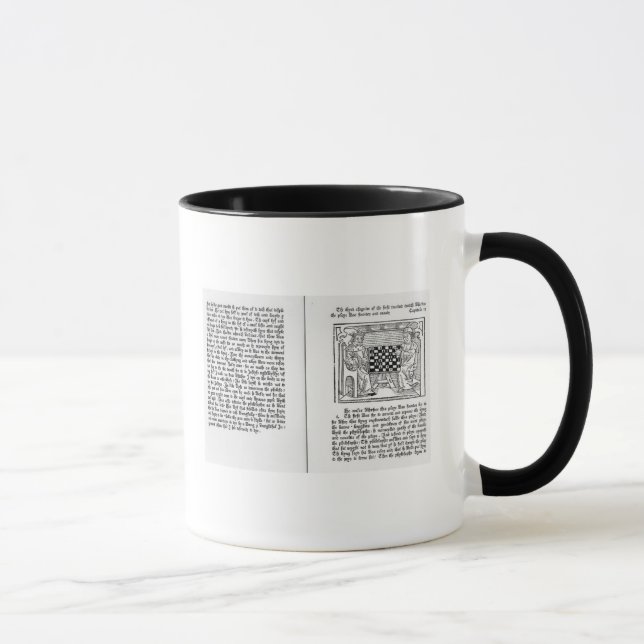 Caneca Tradução inglesa 'de De Ludo Saccorum' (Direita)